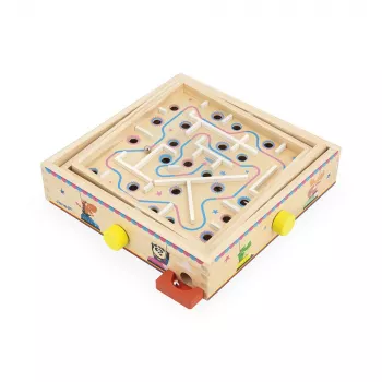 Janod Applepop Ball Maze Game - Magnetinis stilius medinis labirintas vaikams nuo 5 metų