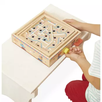 Janod Applepop Ball Maze Game - Magnetinis stilius medinis labirintas vaikams nuo 5 metų