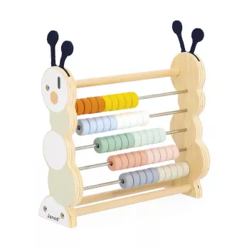 Janod Sweet Cocoon Caterpillar Abacus Counting Toy
