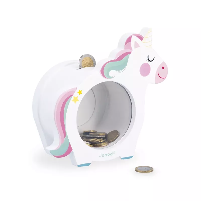 Janod Unicorn Piggy Bank 3+