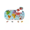 Janod World Map 28-Piece Magnetic Puzzle