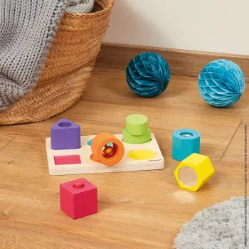 Janod Sensory Wooden Puzzle Shapes and Sounds