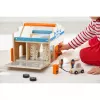 Janod Wooden Opening Garage with Figures Cross Roads 2+