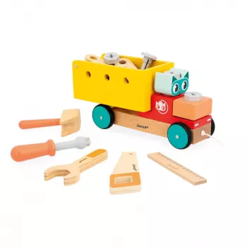 Janod Brico'Kids 2+ Pull-Along Assembly Truck