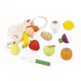 Janod Shiny Grandma Wooden Play Food Set in Net Bag 12 Pieces