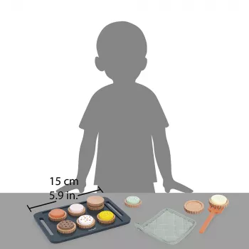 Janod Wooden Cookie Baking Set 21 Pieces Shiny Grandma 3+