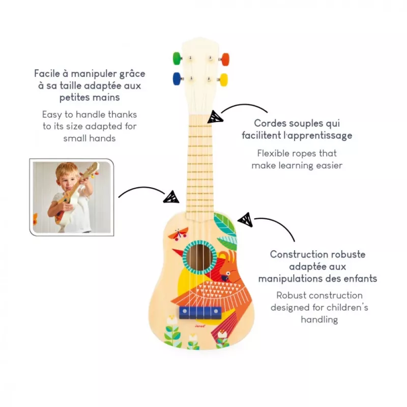 Muzikinis žaislas Janod Gioia – ukulelė