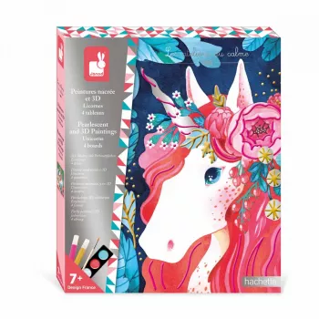 Janod Unicorns Pearl and 3D Paint Kit
