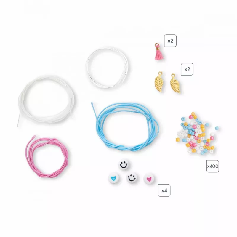 Janod DIY Jewellery Making Kit Flower Beads 6+