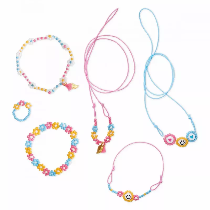 Janod DIY Jewellery Making Kit Flower Beads 6+
