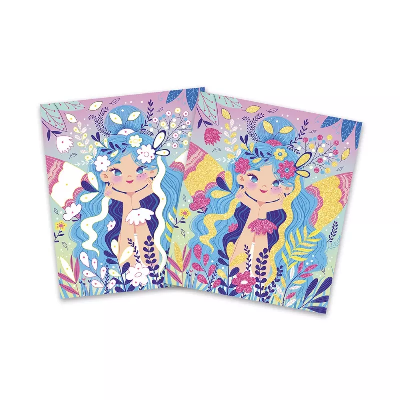 Janod Glitter Fairy Creative Art Kit vaikams nuo 6 metų