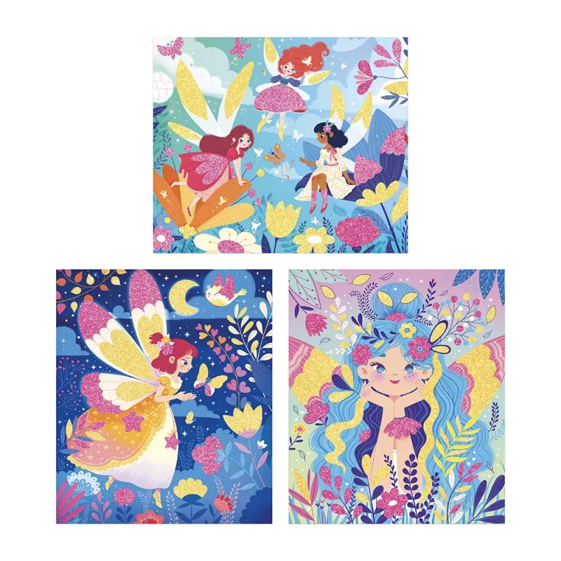 Janod Glitter Fairy Creative Art Kit vaikams nuo 6 metų