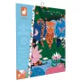 Janod Glow-in-the-Dark Crystal Mosaic Craft Kit - Night Jungle - Kūrybinis rinkinys vaikams nuo 6 metų