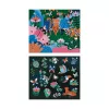 Janod Glow-in-the-Dark Crystal Mosaic Craft Kit - Night Jungle - Kūrybinis rinkinys vaikams nuo 6 metų