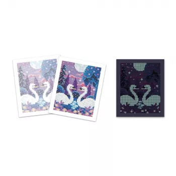 Janod Diamond Painting rinkinys su švytinčiais elementais Mėnulio naktis 8+