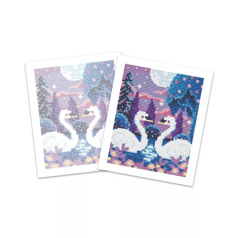 Janod Diamond Painting rinkinys su švytinčiais elementais Mėnulio naktis 8+