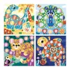 Janod My Arts & Crafts 3+ Creative Sticker Art Kit su metalizuotais apvaliais lipdukais