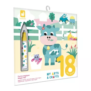 Janod Daugkartinė vandens spalvinimo knygelė „Ūkis“ My Arts & Crafts 18m+