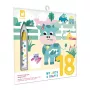 Janod Daugkartinė vandens spalvinimo knygelė „Ūkis“ My Arts & Crafts 18m+