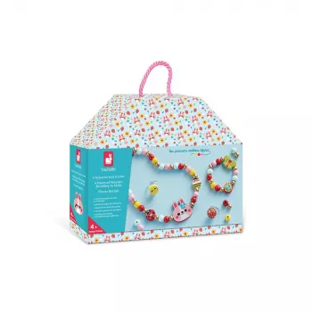 Janod Flower Garden Jewelry Making Kit - Kūrybinis rinkinys vaikams