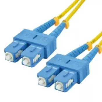 MCL Samar FJOS2/SCSC-1M OS2 vienmodis simplex šviesolaidinis jungiamasis kabelis SC/SC 1 m geltonas