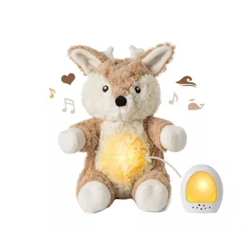 Cloud B Love Light Buddies Finley Fawn Soothing Plush Toy with Night Light and Sound Machine