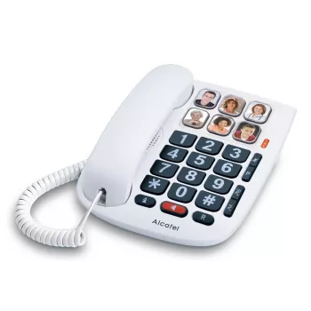Alcatel TMAX10+ laidinis stalinis telefonas baltas