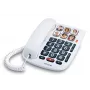 Alcatel TMAX10+ laidinis stalinis telefonas baltas