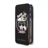 Karl Lagerfeld KLFLBKPXKSB Signature Glitter Bookcase, skirtas iPhone X/Xs, juoda