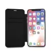 Karl Lagerfeld KLFLBKPXKSB Signature Glitter Bookcase, skirtas iPhone X/Xs, juoda
