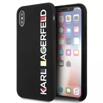 Karl Lagerfeld KLHCPXBHWHBK iPhone X/XS Hardcase Black Glossy Bauhaus
