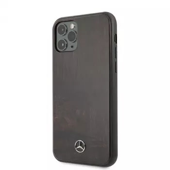 Mercedes-Benz MEHCN58VWOBR iPhone 11 Pro Hard Case Wood Line Rosewood Brown