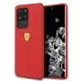 Ferrari Hardcase FESSIHCS69RE Silicio Dangtelis Samsung Galaxy S20 Ultra - Raudona
