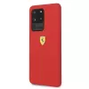 Ferrari Hardcase FESSIHCS69RE Silicio Dangtelis Samsung Galaxy S20 Ultra - Raudona