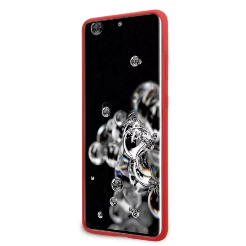 Ferrari Hardcase FESSIHCS69RE Silicio Dangtelis Samsung Galaxy S20 Ultra - Raudona