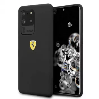 Ferrari Hardcase FESSIHCS69BK Silikoninis dėklas, skirtas Samsung Galaxy S20 Ultra – juodas