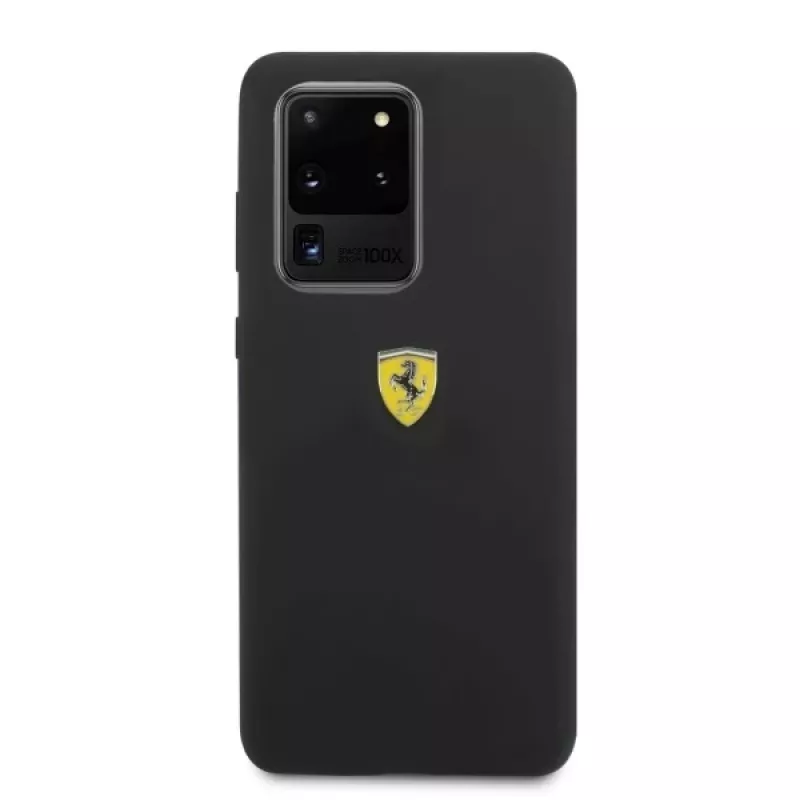 Ferrari Hardcase FESSIHCS69BK Silikoninis dėklas, skirtas Samsung Galaxy S20 Ultra – juodas