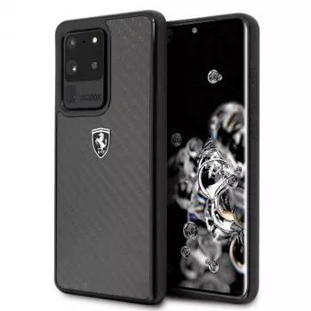 Ferrari Hardcase FEHCAHCS69BK, skirta Samsung Galaxy S20 Ultra, juoda Carbon Heritage