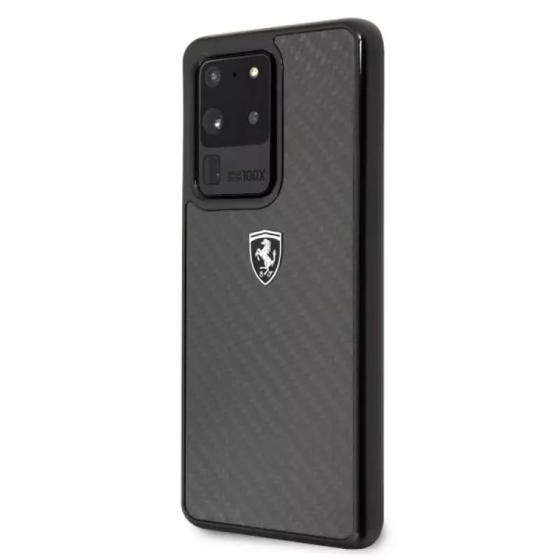 Ferrari Hardcase FEHCAHCS69BK, skirta Samsung Galaxy S20 Ultra, juoda Carbon Heritage