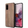 MERCEDES-BENZ Wood Line Walnut Hard Case for Samsung Galaxy S20 (SM-G980) - Brown