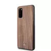 MERCEDES-BENZ Wood Line Walnut Hard Case for Samsung Galaxy S20 (SM-G980) - Brown
