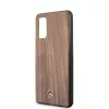 MERCEDES-BENZ Wood Line Walnut Hard Case for Samsung Galaxy S20 (SM-G980) - Brown