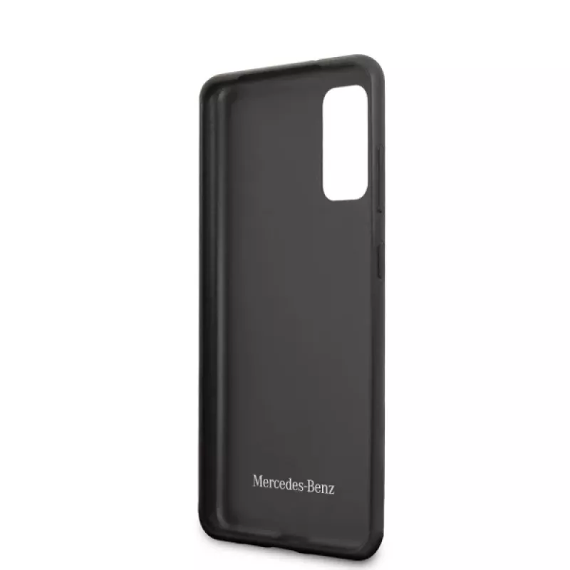 MERCEDES-BENZ Wood Line Walnut Hard Case for Samsung Galaxy S20 (SM-G980) - Brown
