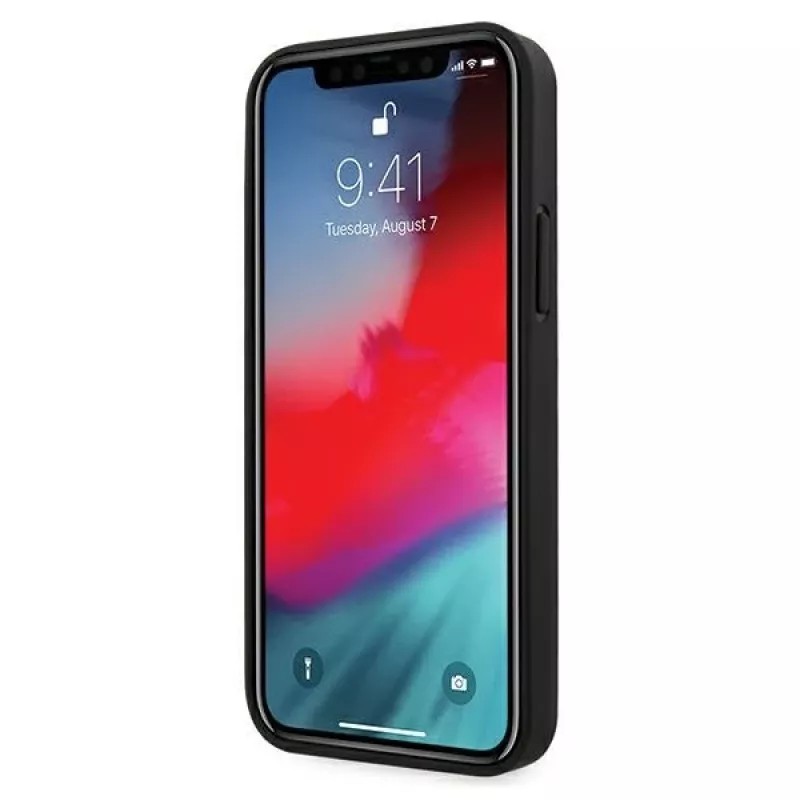 Ferrari FEOGOHCP12MBK Off Track Perforated Hard Case, skirta iPhone 12 / 12 Pro 6,1 colio, juoda