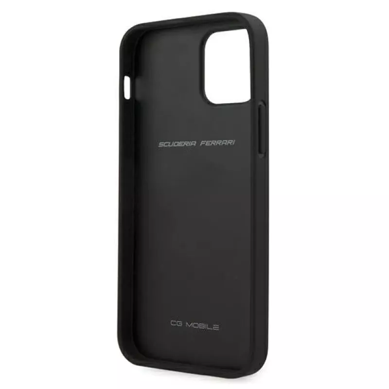 Ferrari FEOGOHCP12MBK Off Track Perforated Hard Case, skirta iPhone 12 / 12 Pro 6,1 colio, juoda