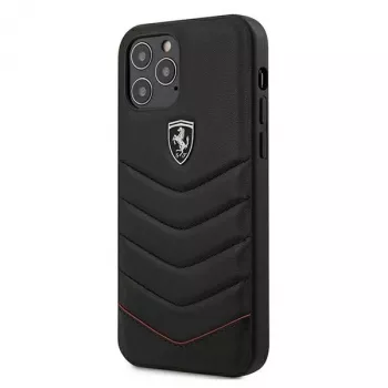 Ferrari Off Track Quilted Hardcase, skirta Apple iPhone 12 Pro Max 6,7 inch, juoda