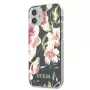 Guess Flower Collection Back Cover, skirta Apple iPhone 12 Mini – Navy
