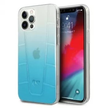 Mercedes-Benz MEHCP12MCLGBL iPhone 12/12 Pro 6,1 inch Blue Hardcase Transparent Line