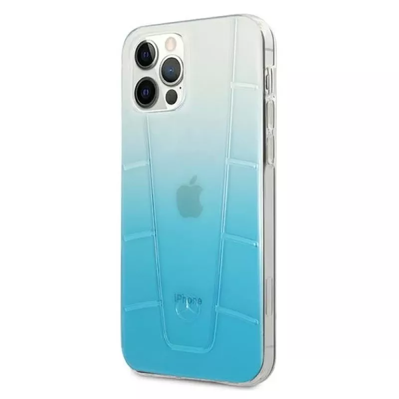 Mercedes-Benz MEHCP12MCLGBL iPhone 12/12 Pro 6,1 inch Blue Hardcase Transparent Line