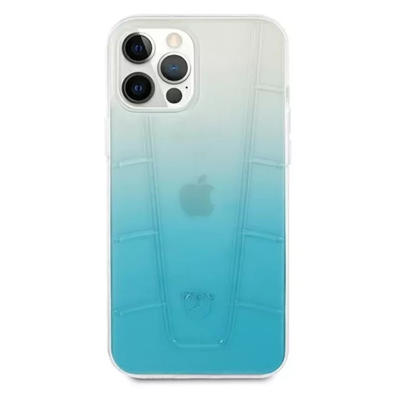 Mercedes-Benz MEHCP12MCLGBL iPhone 12/12 Pro 6,1 inch Blue Hardcase Transparent Line